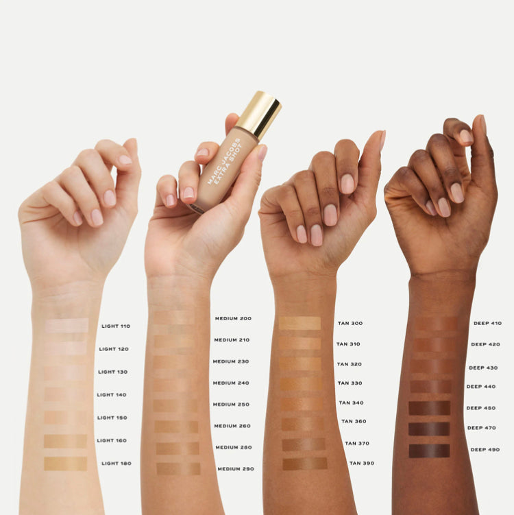 Marc Jacobs "Deep 490" Cafe Extra Shot Caffeine Concealer + Foundation