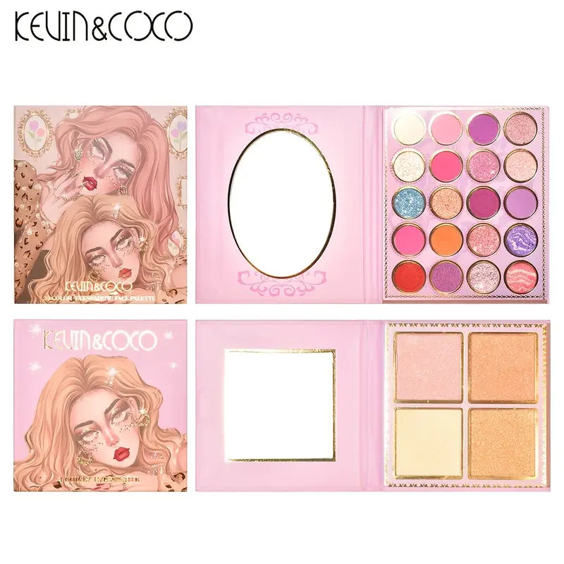 Kevin & Coco Leopard Sisters Full Face Makeup Set