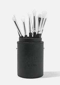 Thumbnail for Black All About Eyes 10 Piece Makeup Brush Set + Makeup Brush Case