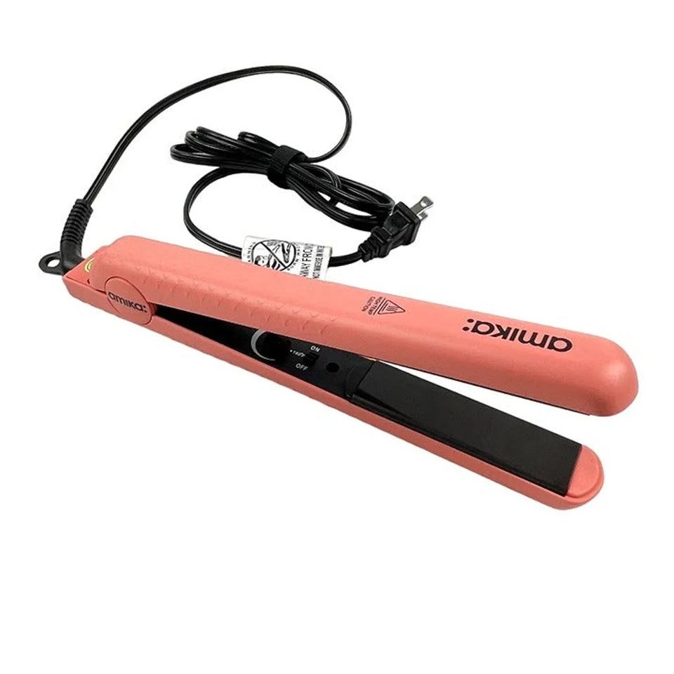 Pink amika shop hair straightener